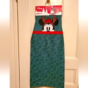 NWT Adult Mickey Christmas Apron